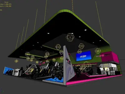 Exhibition - Area - 30X18-3DMAX2009-036 3D model
