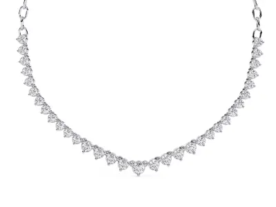 Diamond Necklace 360 animation renders 3dm stl details 3D print model