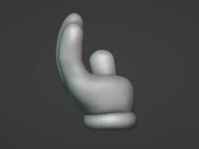 Mickey Mouse Hand Chair 3D print model