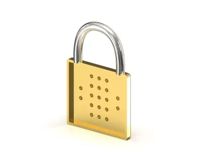 STL 3DM jewelry Lock Pendant model jp0369 3D print model