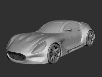 Concept Car 3D Model  3D print model purchase
