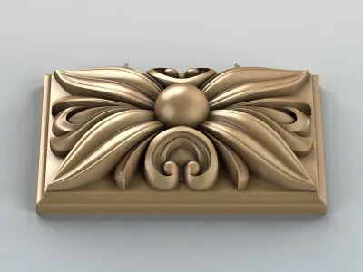 Square rosette 009 3D model