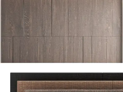 Decorative wall panels set 32 3D model