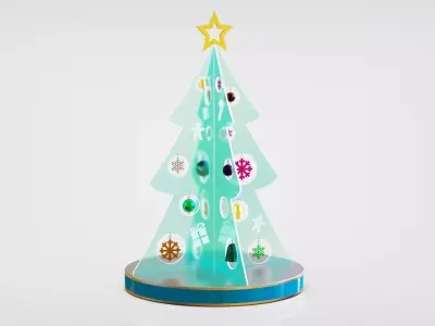 Christmas LED Tree 3D model 3D model