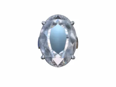 3d Model Wedding Ring  Gold Diamond 3D model
