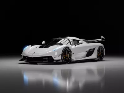 Koenigsegg Jesko and Scenario 3D model