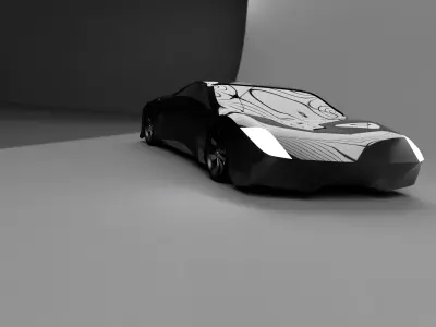 Electric Sports Car Concept 3D print model