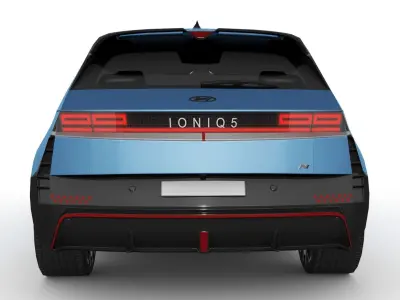 Hyundai Ioniq 5 N 2024 Low-poly 3D model