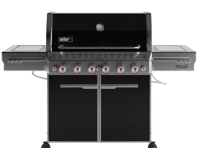 outdoor gas grill Low-poly 3D model