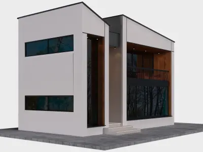 Modern Minimalist Villa 3D model
