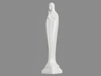 Virgin Mary Statue 3D model