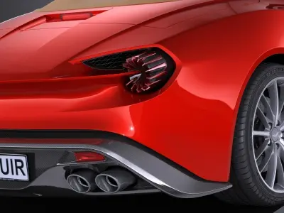 Aston Martin Vanquish Zagato Volante 2017 3D model