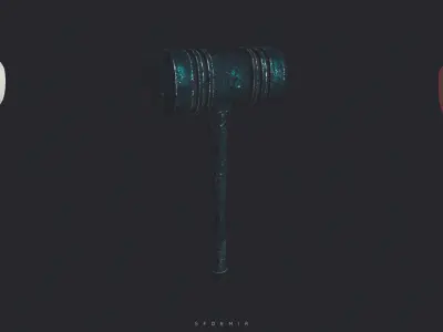 Death Hammer Low-poly 3D model