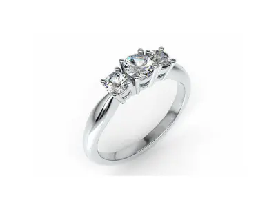 trilogy ring  3D print model