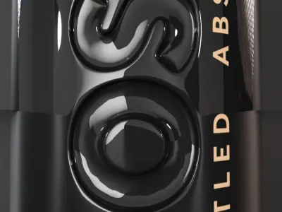 boss perfume bottled absolu 3D model