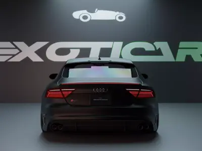 Audi RS7 Sportback High-Quality 3D Model 3D model