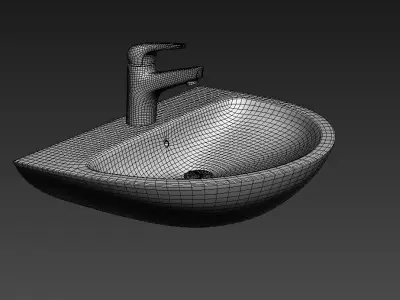 Bathroom Sink M03 Low-poly 3D model