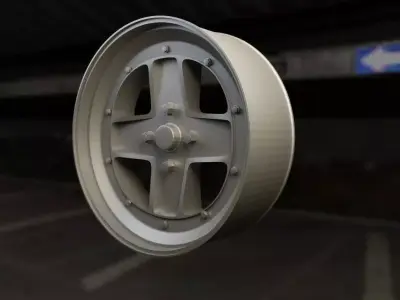 seat127 wheel in parking garage 3D print model