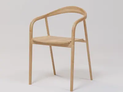 Cafe Chair 51x51x78 Low-poly 3D model