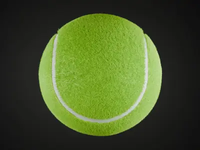 Tennis ball Low-poly 3D model