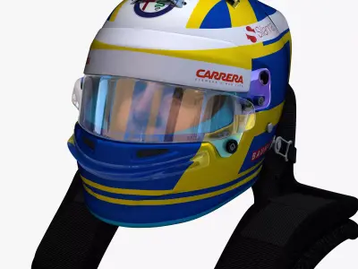 Ericsson helmet 2018 Low-poly 3D model