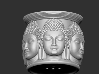 Mahaveer Buddha head unik design 3D print model