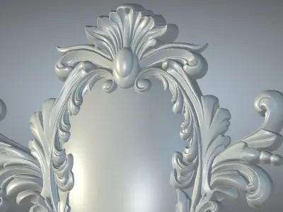 Ornamental carved objects 3D model