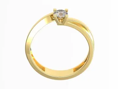Solitaire Ring  3D print model