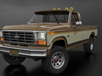 Ford F250 Complete Model  3D model