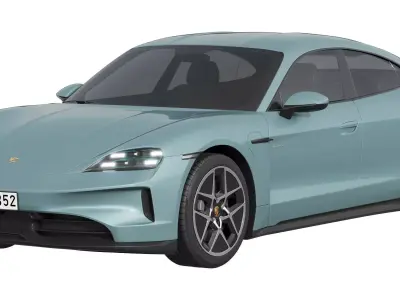 Porsche Taycan 2024 3D model