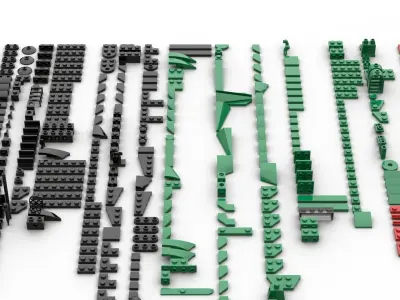 TwindBricks3D - 76925 Aston Martin Safety Car - AMR23 3D print model