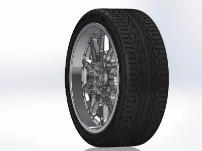 Wheels Schott Paradigm PT 20inch for your scale model 3D print model