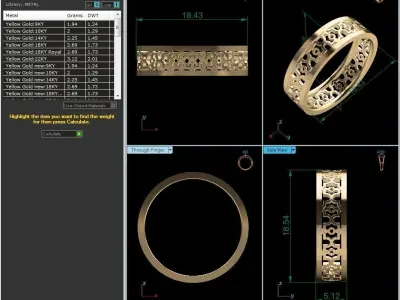 Band Ring 3D print model