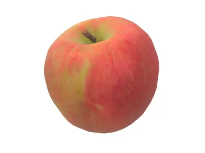 Red Apple 3D Model AR VR PBR Low-poly 3D model