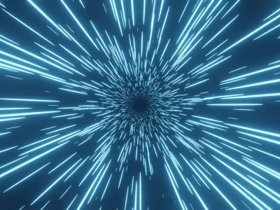 Light Speed Star Wars Effect 3D model