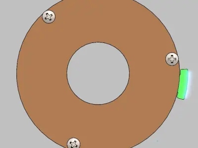 Rotating Iris mechanism-3 blades 3D print model