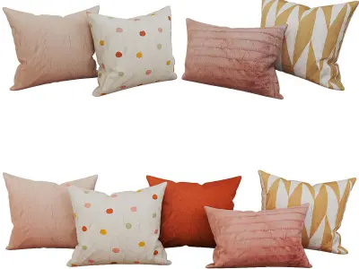 Decorative set pillow vol 4 3D model