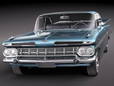 Chevrolet Impala 1959 coupe 3D model