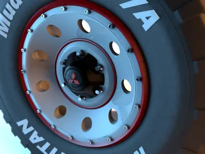 Offroad wheel 3D model get