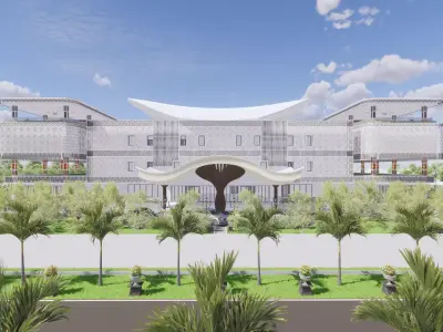 The Teatre Building Of Sambas Cultural Centre 3D model