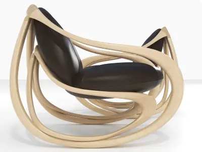 Rocking armchair Move-Lw-Brl 3D model