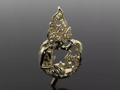 Magerit pendant 3D print model