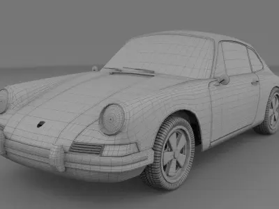 1965 Porsche 911 HDRI 3D model