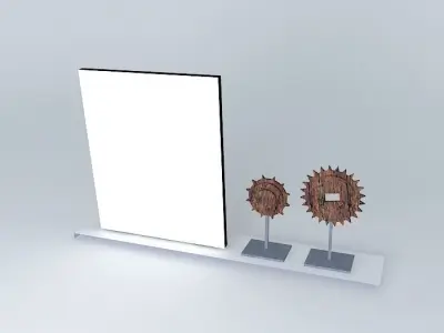 Decorative shelf Free 3D model