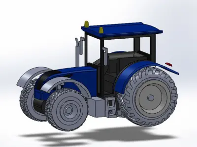 Newholland tractor 3D print model