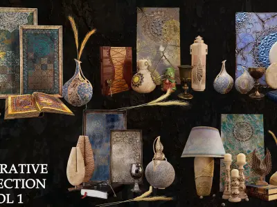 Decorative collection vol1 3D model