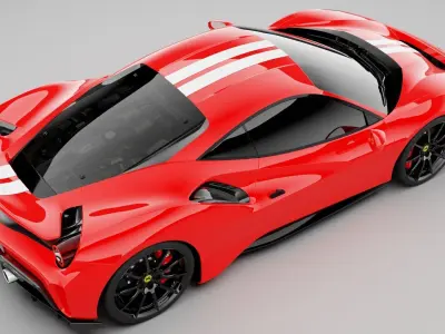Ferrari 488 Pista 3D model