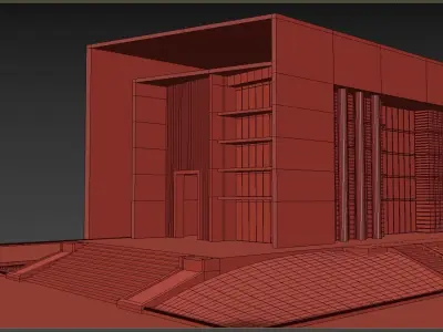 Business centre Free 3D model
