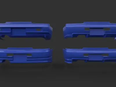 Body kit Skyline R34 Bumper rear 3D model