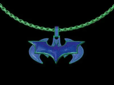 Bat Pendant 3D print model
